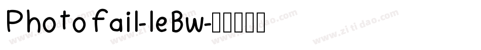 Photofail-leBw字体转换