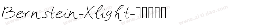 Bernstein-Xlight字体转换