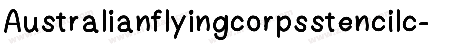 Australianflyingcorpsstencilc-0a09字体转换
