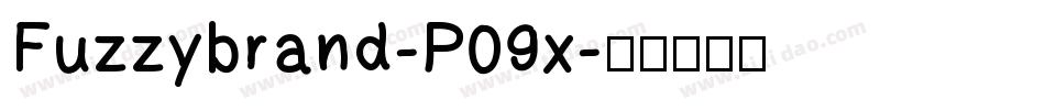 Fuzzybrand-P09x字体转换