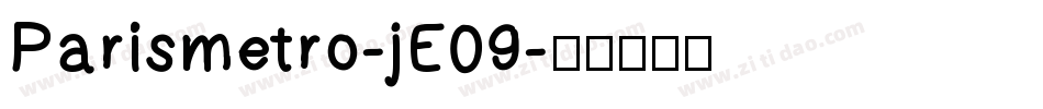 Parismetro-jE09字体转换