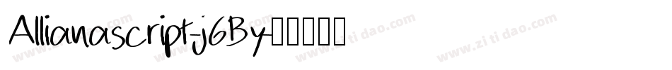 Allianascript-j6By字体转换