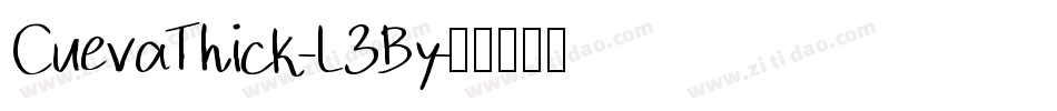 CuevaThick-L3By字体转换