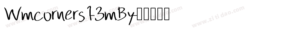 Wmcorners1-3mBy字体转换
