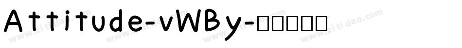 Attitude-vWBy字体转换