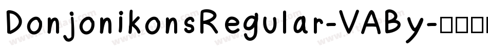 DonjonikonsRegular-VABy字体转换