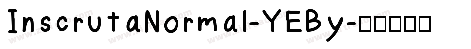 InscrutaNormal-YEBy字体转换