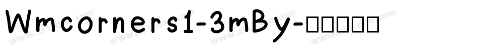 Wmcorners1-3mBy字体转换