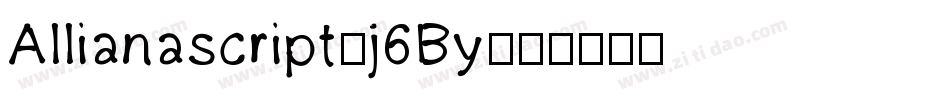 Allianascript-j6By字体转换