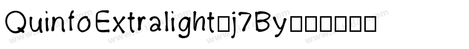 QuinfoExtralight-j7By字体转换
