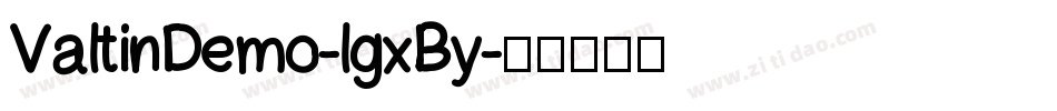 ValtinDemo-lgxBy字体转换