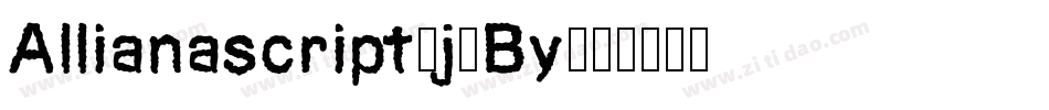 Allianascript-j6By字体转换