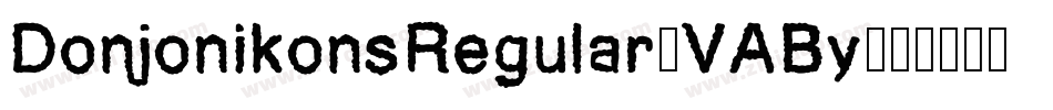 DonjonikonsRegular-VABy字体转换