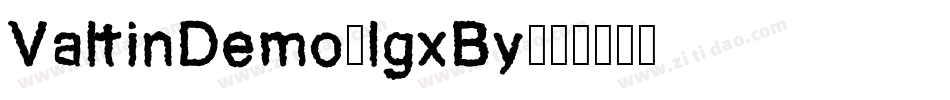 ValtinDemo-lgxBy字体转换
