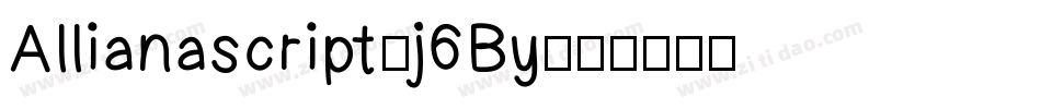 Allianascript-j6By字体转换