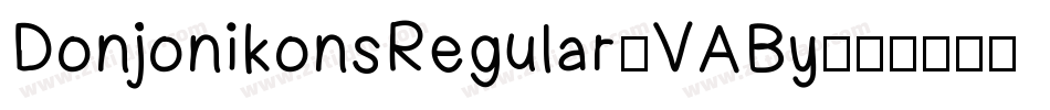 DonjonikonsRegular-VABy字体转换