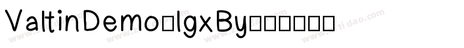 ValtinDemo-lgxBy字体转换