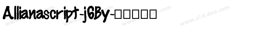 Allianascript-j6By字体转换