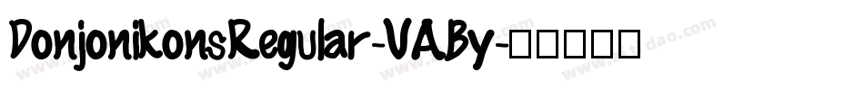 DonjonikonsRegular-VABy字体转换