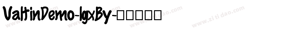 ValtinDemo-lgxBy字体转换