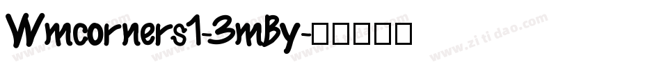 Wmcorners1-3mBy字体转换