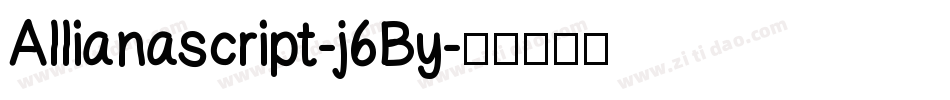 Allianascript-j6By字体转换