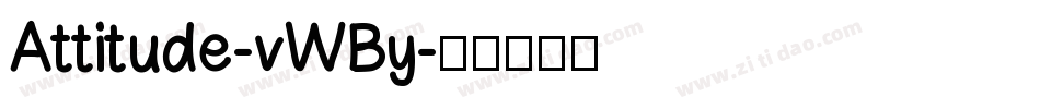 Attitude-vWBy字体转换