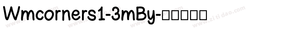 Wmcorners1-3mBy字体转换