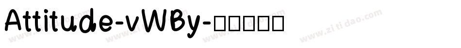 Attitude-vWBy字体转换