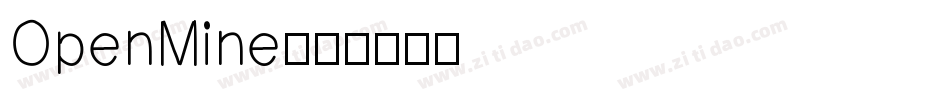 OpenMine字体转换