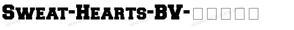 Sweat-Hearts-BV字体转换