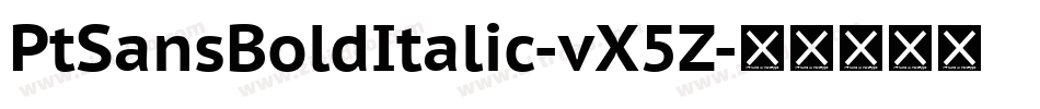 PtSansBoldItalic-vX5Z字体转换