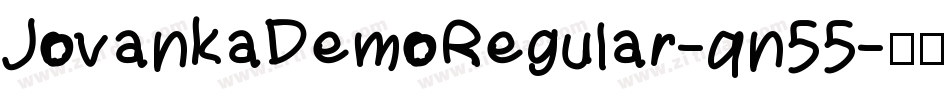 JovankaDemoRegular-qn55字体转换