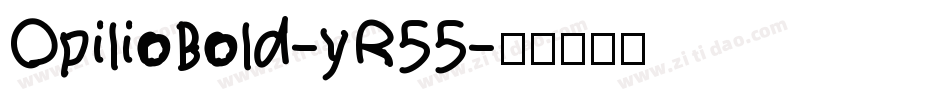 OpilioBold-yR55字体转换