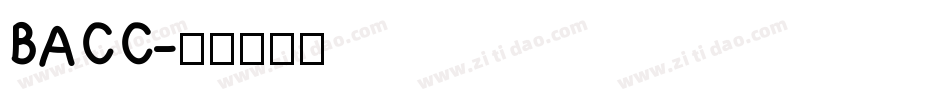 BACC字体转换
