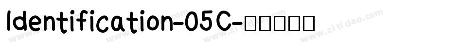 Identification-05C字体转换