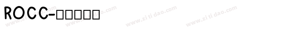 ROCC字体转换