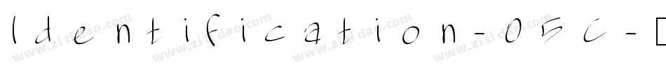 Identification-05C字体转换