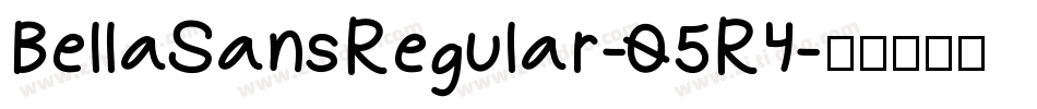 BellaSansRegular-05R4字体转换