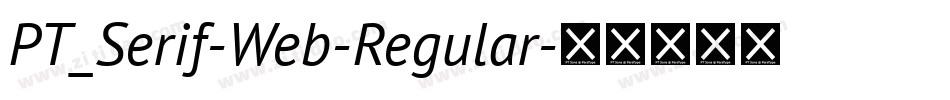 PT_Serif-Web-Regular字体转换