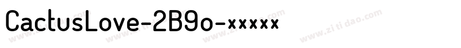CactusLove-2B9o字体转换