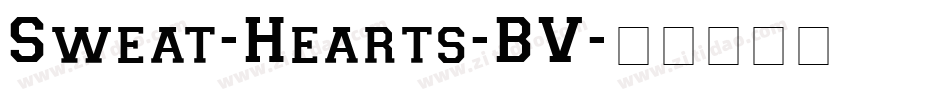 Sweat-Hearts-BV字体转换