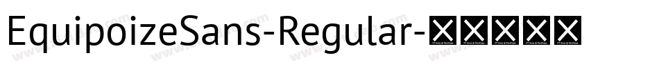 EquipoizeSans-Regular字体转换