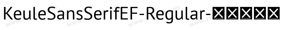 KeuleSansSerifEF-Regular字体转换