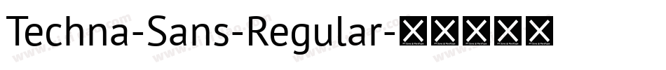 Techna-Sans-Regular字体转换