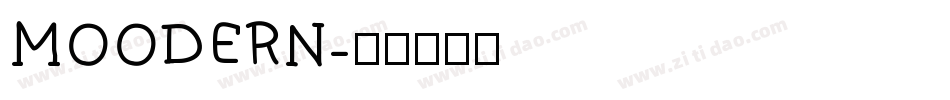 MOODERN字体转换