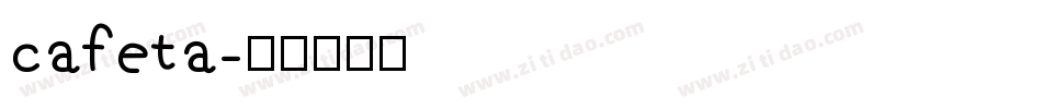 cafeta字体转换