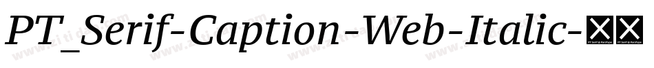 PT_Serif-Caption-Web-Italic字体转换