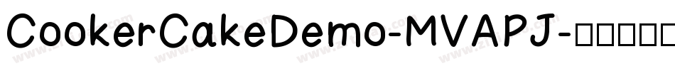 CookerCakeDemo-MVAPJ字体转换