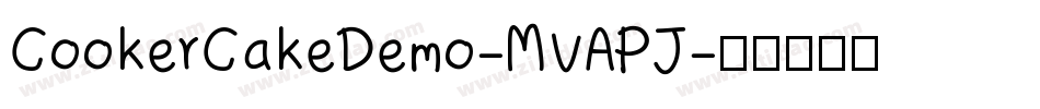 CookerCakeDemo-MVAPJ字体转换